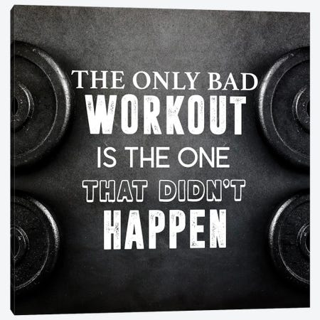 Bad Workout Canvas Print #CAD123} by CAD Designs Art Print