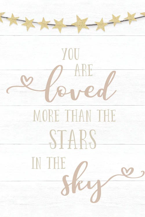Loved More Than The Stars by CAD Designs wall art