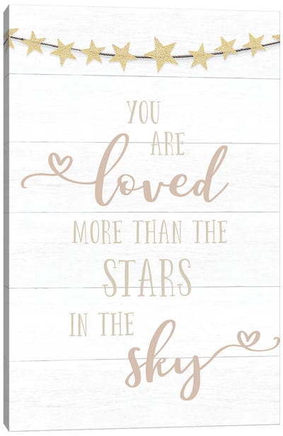 Loved More Than The Stars Canvas Art Print