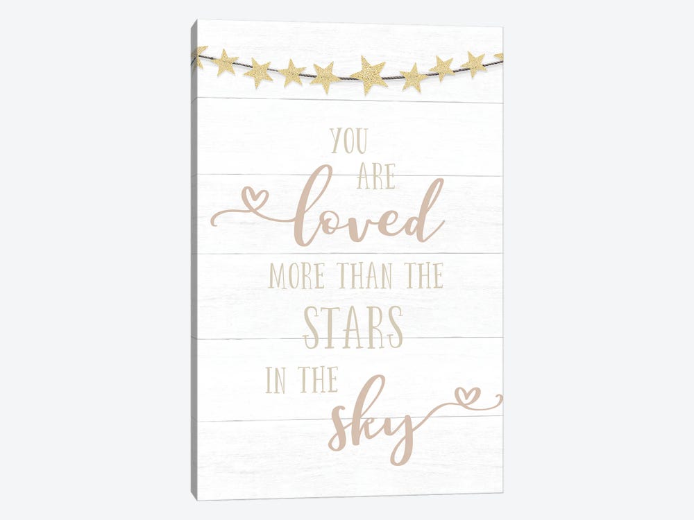 Loved More Than The Stars by CAD Designs 1-piece Canvas Art Print