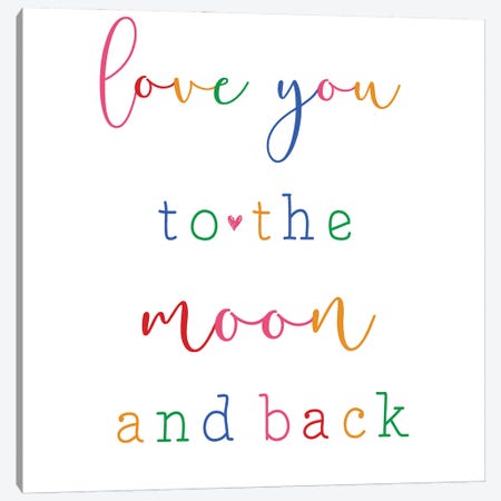 To The Moon Canvas Print #CAD145} by CAD Designs Canvas Artwork