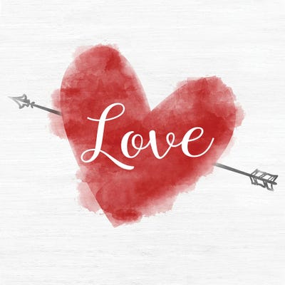 Valentine Love by CAD Designs framed canvas print