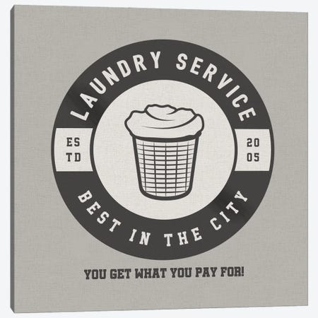 Best In The City Laundry Canvas Print #CAD148} by CAD Designs Canvas Art Print