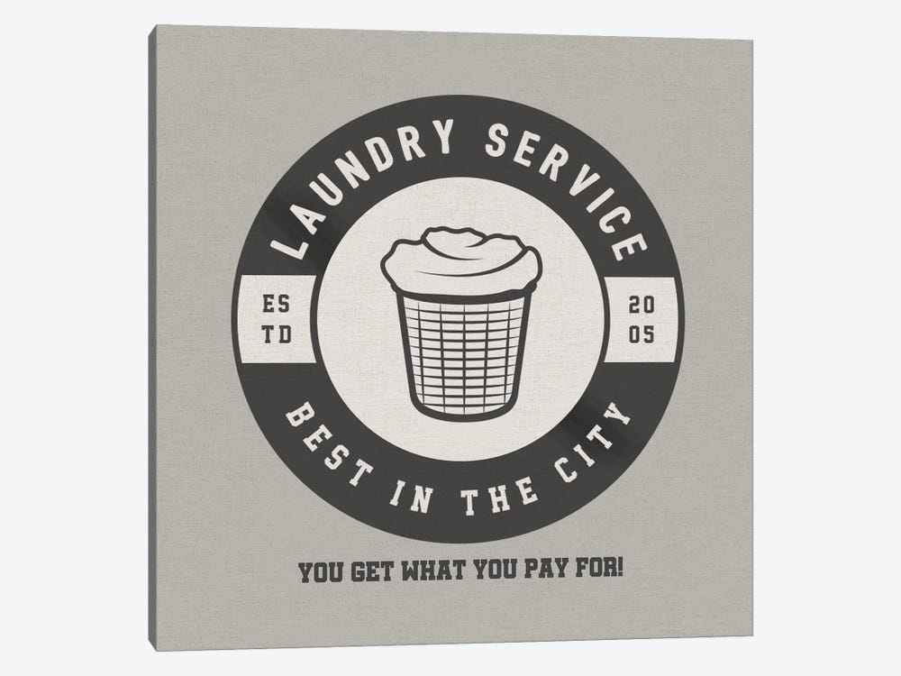 Best In The City Laundry by CAD Designs 1-piece Canvas Art