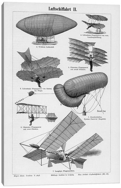 Industrial Flight Canvas Art Print