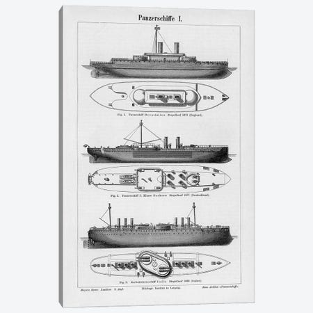 Industrial Ship Canvas Print #CAD153} by CAD Designs Canvas Art