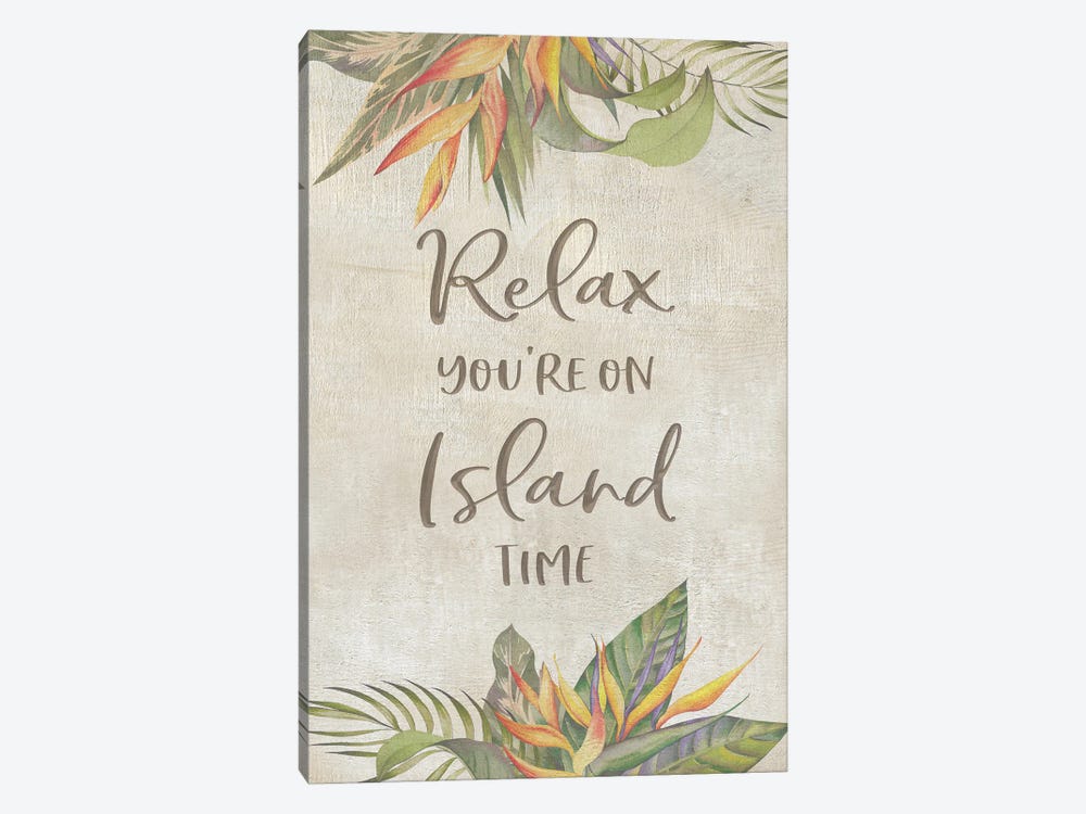 You're On Island Time by CAD Designs 1-piece Canvas Art