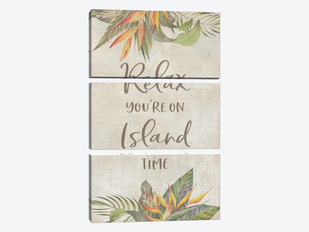 You're On Island Time by CAD Designs 3-piece Canvas Artwork