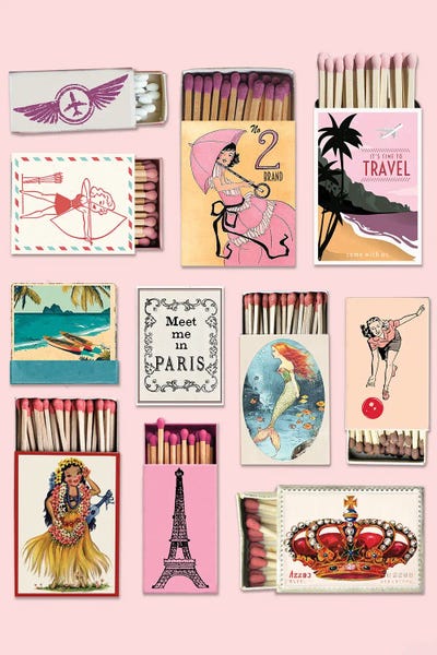 Matchbook Travel by CAD Designs wood print