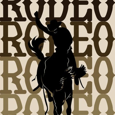 Rodeo by CAD Designs wood print