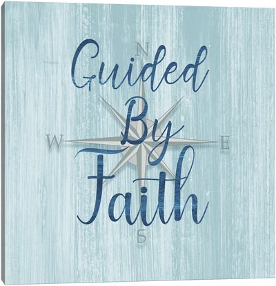 Guided by Faith Canvas Art Print - Compasses