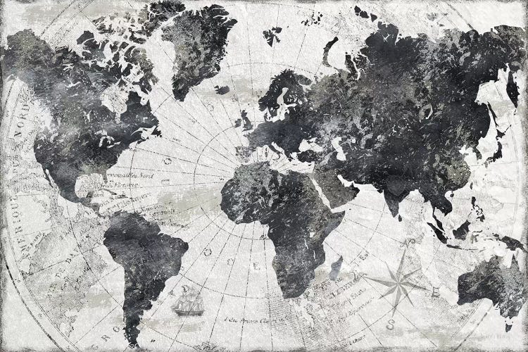 Modern Atlas by CAD Designs canvas print