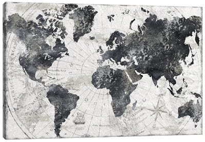Modern Atlas Canvas Art Print - 3-Piece Map Art