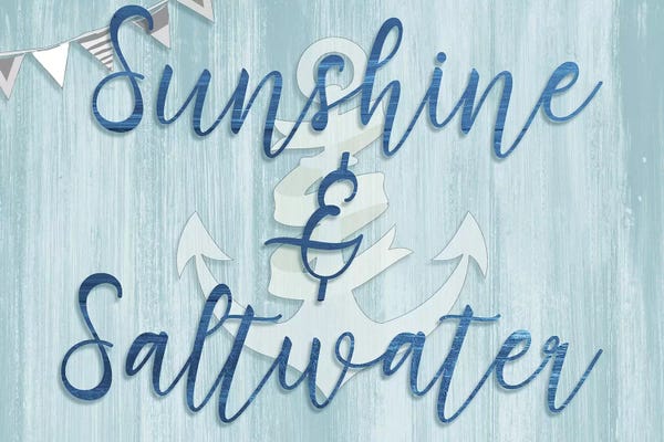 Kids Nautical Art: Sunshine & Saltwater by CAD Designs