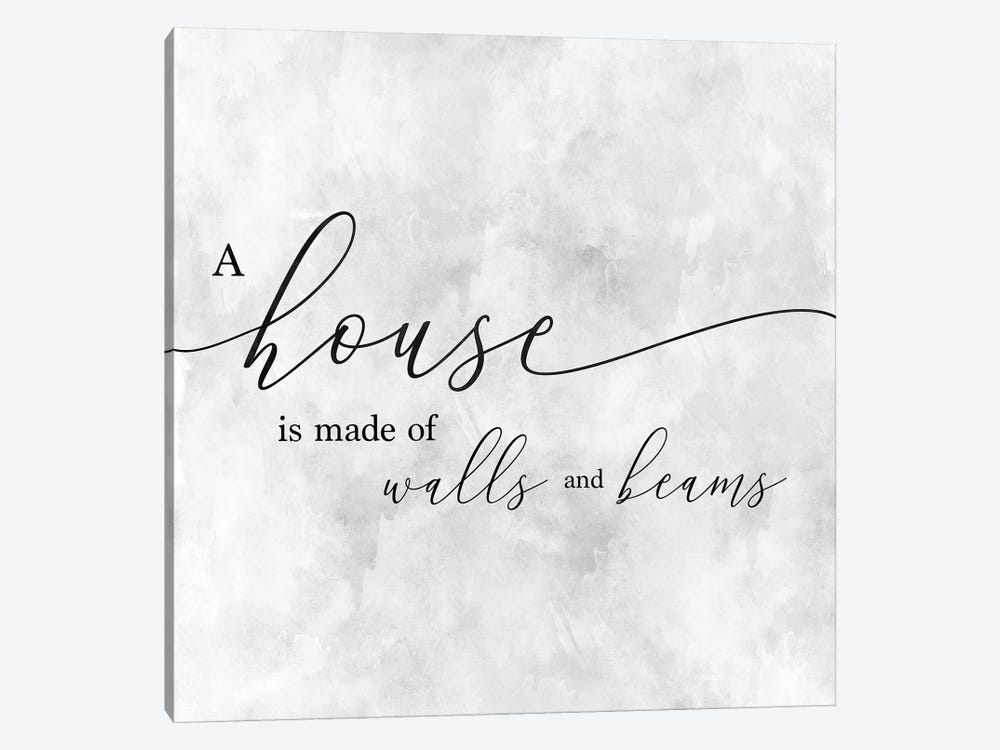 A House by CAD Designs 1-piece Canvas Wall Art