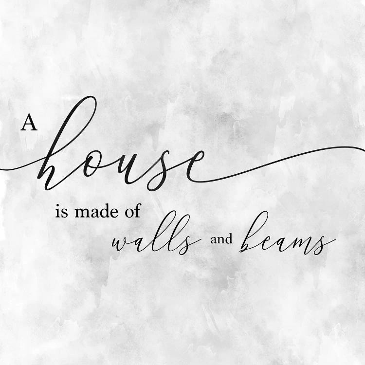 A House by CAD Designs wall art