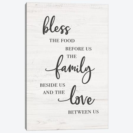Bless Family Love Canvas Print #CAD53} by CAD Designs Canvas Print