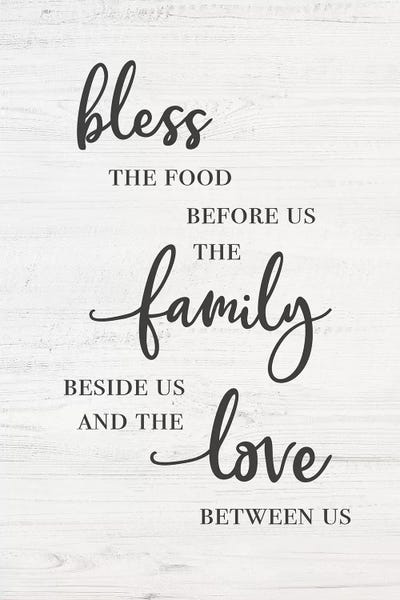 Large Art for Kitchen - Canvas Prints: Bless Family Love by CAD Designs