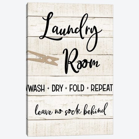 Laundry Pin I Canvas Print #CAD62} by CAD Designs Canvas Art