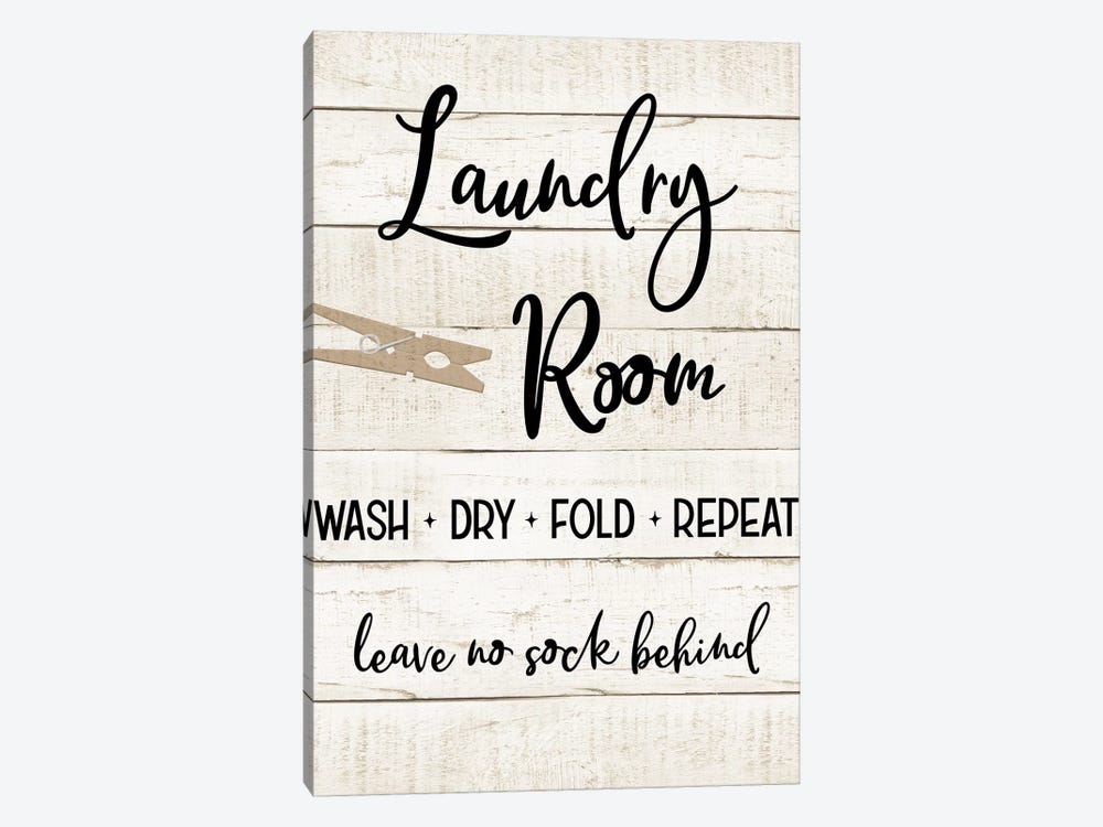 Laundry Pin I by CAD Designs 1-piece Canvas Art