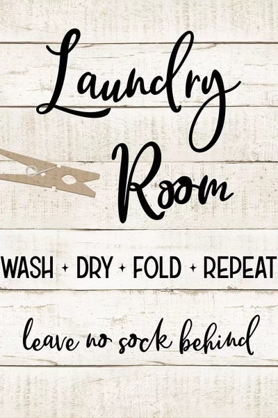Modern Farmhouse Décor: Laundry Pin I by CAD Designs