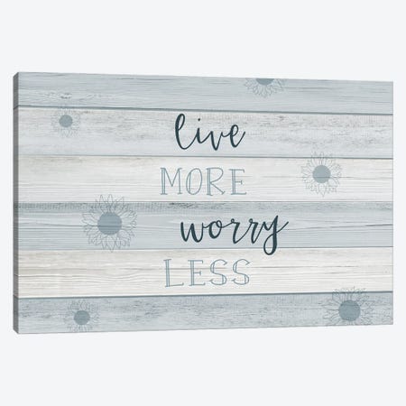 Live More Canvas Print #CAD81} by CAD Designs Canvas Wall Art