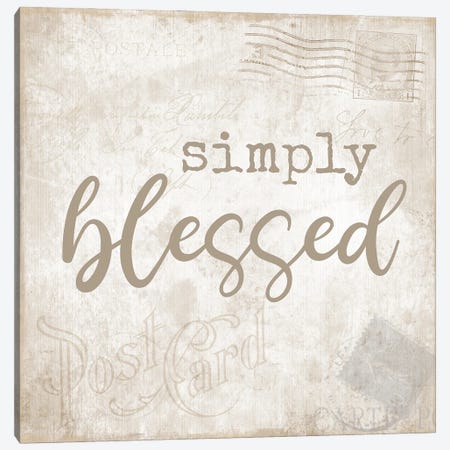 Postcard Blessed Canvas Print #CAD85} by CAD Designs Canvas Print