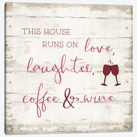 Laughter and Wine Canvas Print #CAD96} by CAD Designs Canvas Artwork