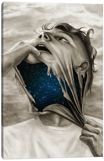Spaceface Canvas Art Print - Carlos Fernandez