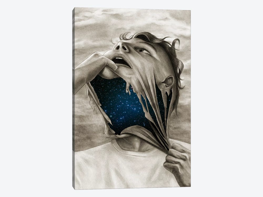 Spaceface by Carlos Fernandez 1-piece Canvas Print