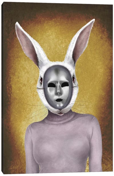 Metal Rabbit Canvas Art Print - Carlos Fernandez