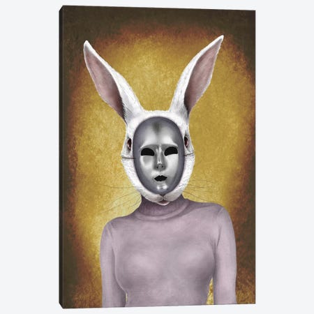 Metal Rabbit Canvas Print #CAF8} by Carlos Fernandez Canvas Artwork