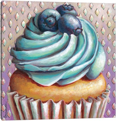 Blueberry Swirl Canvas Art Print