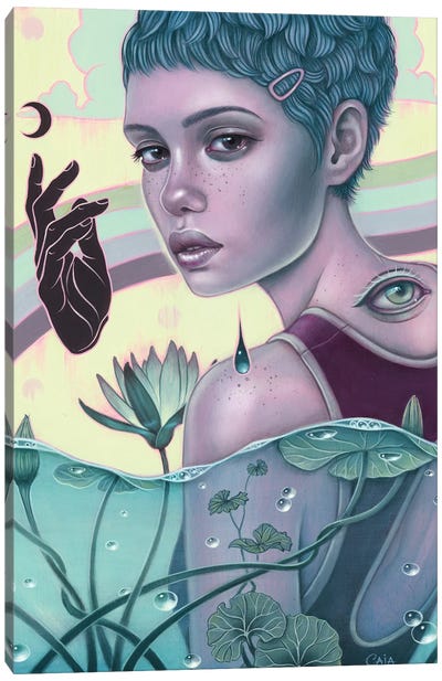 Water Lily Canvas Art Print - Caia Koopman