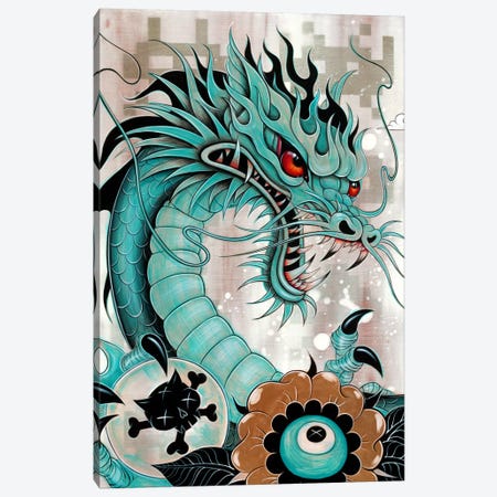 Detail Of Dragon's Head, Liberty & Blaze Canvas Print #CAI25} by Caia Koopman Canvas Wall Art