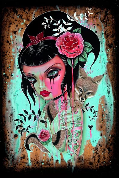 Pop Surrealism & Lowbrow: Raining Pink by Caia Koopman