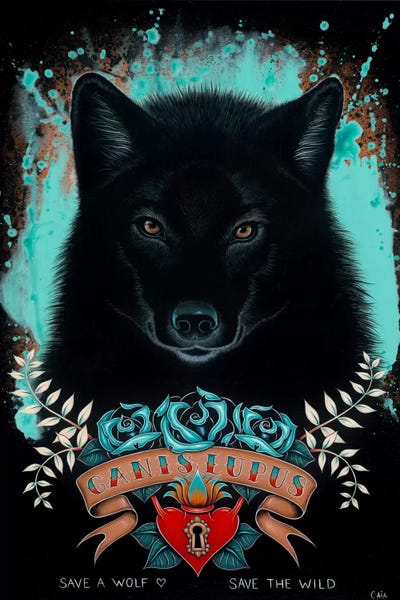 Canis Lupus by Caia Koopman canvas print
