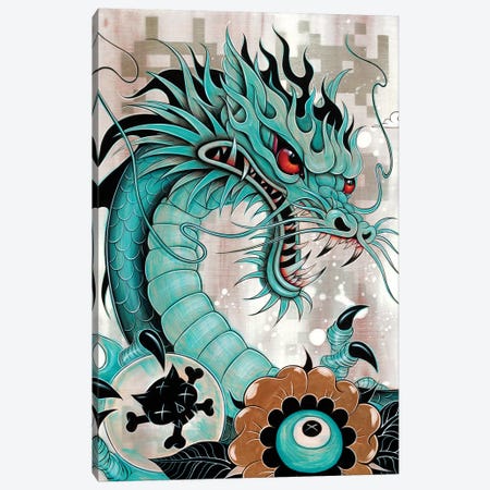 Detail of Dragon, Liberty & Blaze Canvas Print #CAI53} by Caia Koopman Canvas Wall Art