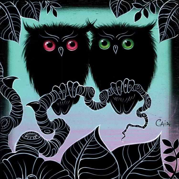 Mini 2 Hoots by Caia Koopman wall art