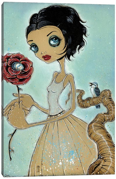 Bird Of The Rose Canvas Art Print - Caia Koopman