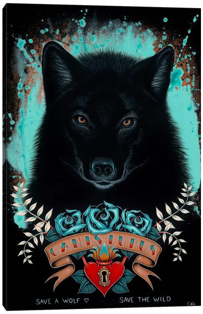 Canis Lupus Canvas Art Print - Caia Koopman