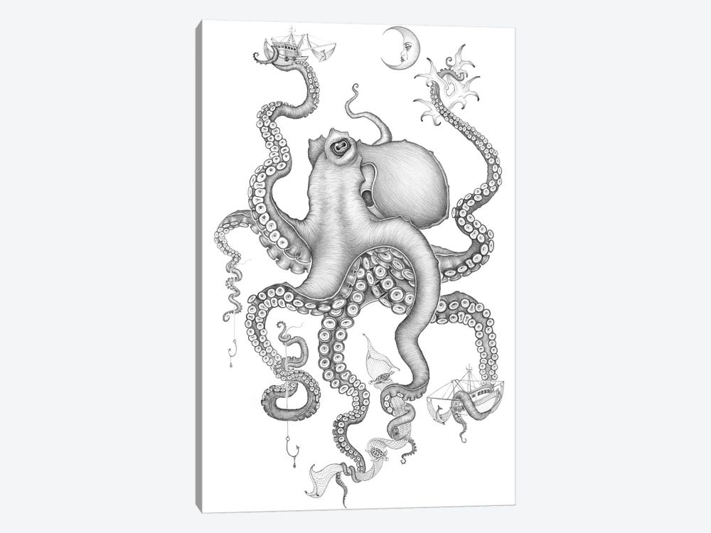 Cephalopod Love by Caia Koopman 1-piece Canvas Artwork