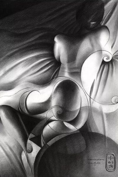 Roundism XXIX by Corné Akkers acrylic art print