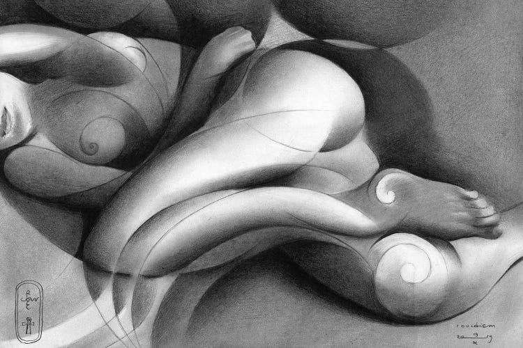 Roundism XXXXI by Corné Akkers wall art