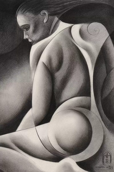 Roundism XXXII by Corné Akkers acrylic art print