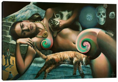 Frida Kahlo (2020) Canvas Art Print - Surreal Bodyscapes