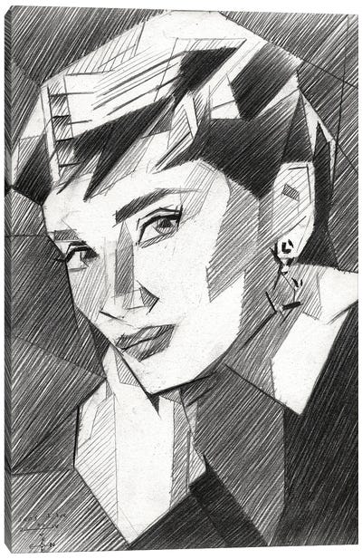 Audrey Hepburn Canvas Art Print - Corné Akkers