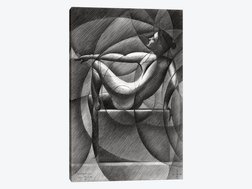Art Deco Nude by Corné Akkers 1-piece Canvas Print