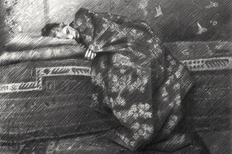 The Kimono Girl by Corné Akkers wall art