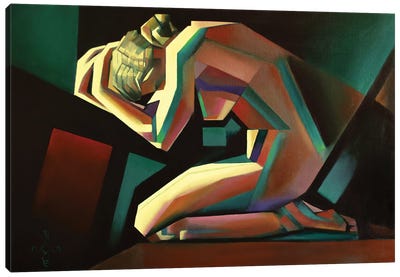 Art Deco Nude - 14-08-22 Canvas Art Print - Corné Akkers